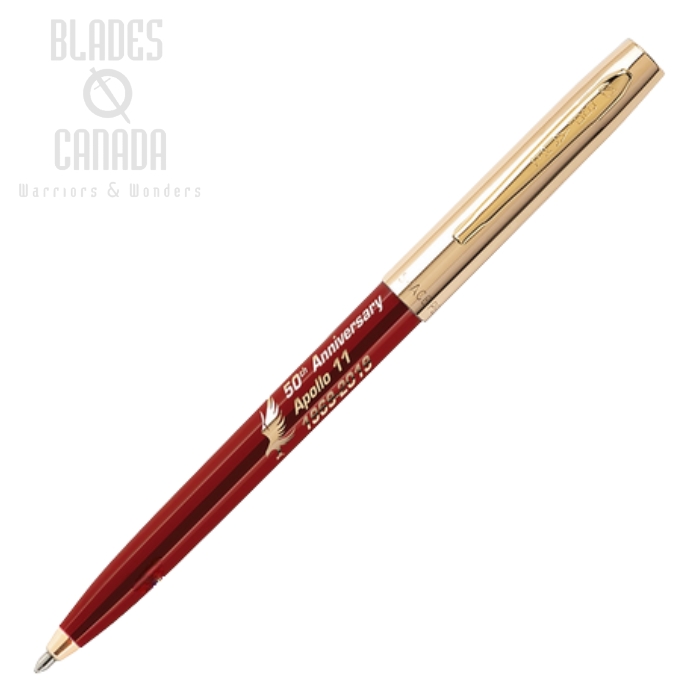 Fisher Space Pen Apollo 11 Cap-O-Matic Pen, Red/Gold, FP775G-50-R